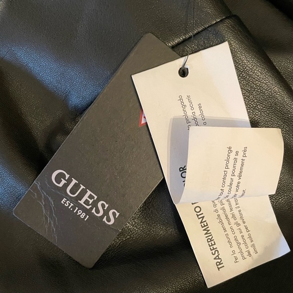 Guess Faux Leather Mini Dress NEW - Picture 4 of 7
